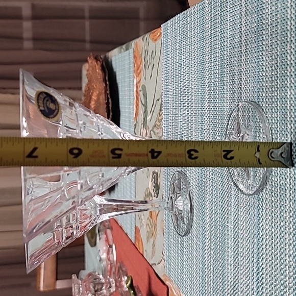 COPY - Bohemia lead crystal martini glass set of 2. NWT - Picture 7 of 8